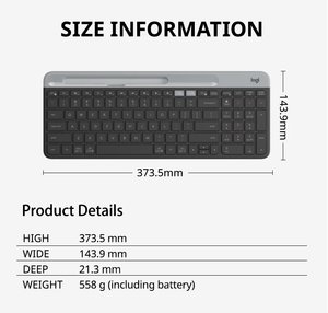 K580 Wireless <b>Keyboard</b> Ultra-thin Dual Mode Multi-device Silent Ce <b>Usb</b> 2.0 English Thinkpad K580 2.4ghz Wireless - Product Image 4