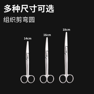 กรรไกรผ่าตัด Shunxingfa ขนาด 14 ซม. 16 ซม. ทำจากสแตนเลส สำหรับคลินิกสัตวแพทย์ - Product Image 2
