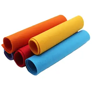 100% Polyester Non Woven Needle Felt 1mm 2mm 3mm Thick Mix Color Industrial Polyester Non Woven Colorful Polyester Felt in Roll