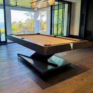 <span class=keywords><strong>Table</strong></span> de <span class=keywords><strong>billard</strong></span> personnalisée de haute qualité en bois massif de 7 pieds et 9 pieds avec ardoises noires et poches en cuir pour un usage domestique - Product Image 4