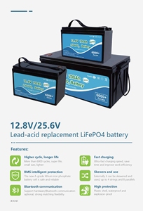 Batería de Repuesto de Plomo-Ácido NUUKO de 12.8V 100Ah 200Ah 6000 Ciclos IP65 con Carga Rápida - Product Image 5