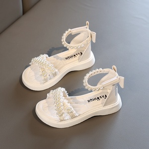 Sandali estivi da ragazza in stile coreano <span class=keywords><strong>scarpe</strong></span> alla moda con suola morbida per bambini di grandi dimensioni di medie dimensioni alla moda Design da piccola principessa - Product Image 1