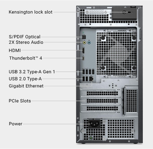 Ordinateur de bureau Tower Plus Ebt2250 U7-265K/16 Go de RAM/1 To de SSD PCIE/RTX5060-8G Gpu/couleur blanche, ordinateur de bureau professionnel - Product Image 3