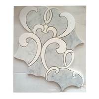 Mosaïque de marbre hexagonale moderne de haute qualité pour mur intérieur, parquet mural personnalisé