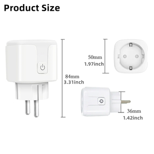 Prise intelligente RF sans fil, télécommande, AC100-240V, 433MHz, pour maison intelligente, 10A, norme européenne - Product Image 2