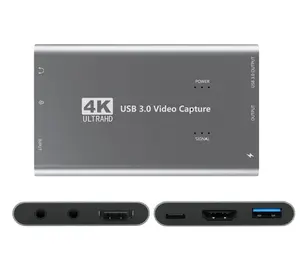 2020 USB 3,0 Tarjeta de captura de vídeo 4K 1080P HDMI, la captura de vídeo para PS4 interruptor Xbox juego OBS