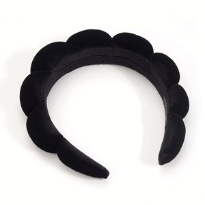 Bandeau de Spa en Éponge Douce pour le Lavage du Visage et le Maquillage, Bandeau Antidérapant pour Soins de la Peau avec Bracelets, Accessoire de Beauté Nuageux et Moelleux, Cadeau - Product Image 5
