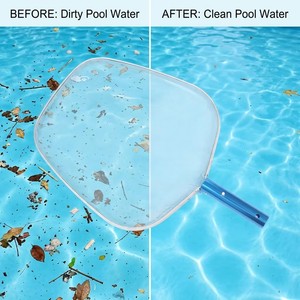 Épuisette à feuilles en aluminium <span class=keywords><strong>Jackbo</strong></span> Premium pour piscines hors sol - Outil de nettoyage de piscine écologique - Product Image 5