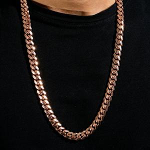 Cadena Cubana de Plata de Ley 925 de Alta Calidad de 10 mm con Soldadura Sin Costuras, Estilo Hip Hop, Miami, Fabricación Exquisita - Product Image 1