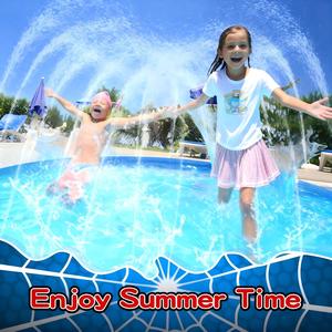 Alberca de Agua de PVC de 67 Pulgadas con Diseño de Telaraña, Antideslizante, para Niños y Mascotas, Juegos Acuáticos de Verano para el Patio Trasero - Product Image 6