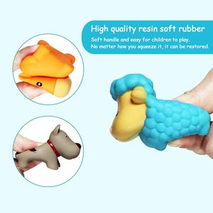 JUNSHEN, 8 Uds., tiempo de baño suave, animales inflables, perros, patos, ovejas, gallina, cerdo, juguetes de baño flotantes para niños pequeños, juguetes de aprendizaje para el baño - Product Image 6