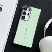 Étui de téléphone magnétique anti-chute givré sans cadre électroplaqué Meracly, compatible avec Samsung Galaxy S26/25/24/Ultra S26/25/24/Plus
