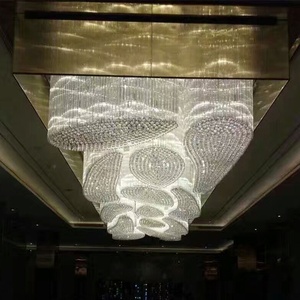 Personalizzazione Standard del cliente dell'hotel grande lampadario di lusso moderno di illuminazione di cristallo - Product Image 3