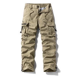 <span class=keywords><strong>Pantaloni</strong></span> Cargo Casual da uomo personalizzati <span class=keywords><strong>con</strong></span> polsini <span class=keywords><strong>con</strong></span> coulisse in vita regolabile per escursioni all'aperto in campeggio - Product Image 2