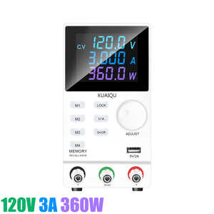 Kuaiqu SPPS1203D-RS232 + USB 120V 3A 360W đầu ra phòng thí nghiệm điều chỉnh băng ghế dự bị cung cấp điện pin lithium sạc thử nghiệm lão hóa - Product Image 1