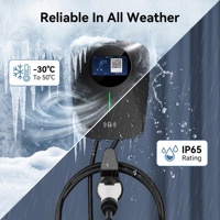 7kW Tip 1 AC EV Şarj Cihazı Duvar Tipi 32A IP65 IK10 OCPP 1.6J WiFi 6 Güç Paylaşımı Özellikli Yeni Ticari Seviye 2 EV Şarj Cihazı