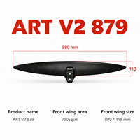 ART V2 879 AXIS Aile avant en fibre de carbone pour hydrofoil, aile haute performance pour le surf à foil