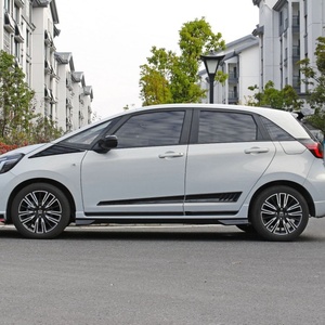 Welta Exterior Accessories Automobile Parts Side Skirts Protector <b>Splitter</b> Carbon Fiber Look Side Skirts for Honda 4th FIT 2021+ - Product Image 4