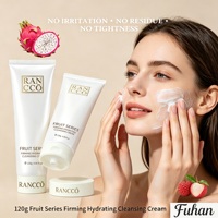 Natuurlijke Biologische Fruit Hydraterende Gezichtsreinigingscrème Tremella Dragon Pitaya Litchi Guava Extract Gist Hydraterende Frisse