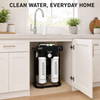 Système de purification d'eau par osmose inverse AICKSN MH-RO600G 600GPD 0,0001 µm sous évier avec robinet