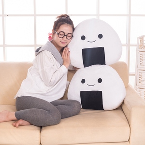 Suave bola de arroz Sushi japonés almohada de felpa cojín Bola de masa hervida muñeco de peluche lindo Sushi juguetes de peluche - Product Image 6