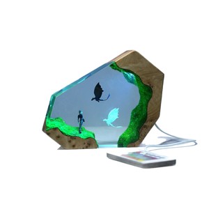 Adorno de Resina con Diseño de Dragón, Escena 3D, Figura en Miniatura de Chimuelo, Brillo y Furia, Decoración Coleccionable, Regalo para Fanáticos de la Animación - Product Image 5