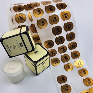 Custom Gold Foil Logo Candle <b>Sticker</b> Labels Permanent <b>Waterproof</b> Adhesive Packaging <b>Sticker</b> for Candle Jar - Product Image 5