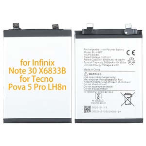 Batterie au lithium rechargeable pour téléphone portable 5000mAh pour Tecno Camon 18 Premier BL-49QT - Product Image 5