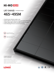 Panneau solaire LONGi All Black 182 mm, cellule haute efficacité, module photovoltaïque à bas prix - Product Image 2