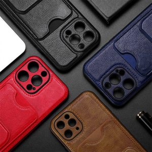 เคสหนังใส่บัตรหรูหราสำหรับ <span class=keywords><strong>iPhone</strong></span> 17 air 16 15 14 13 11 12 Pro <span class=keywords><strong>Max</strong></span> Plus พร้อมช่องใส่บัตรและขาตั้งแบบซ่อน - Product Image 6