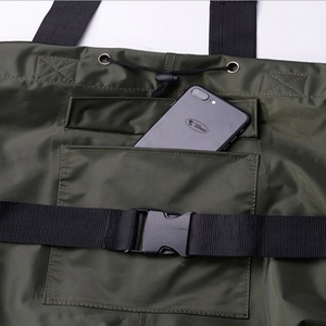 <span class=keywords><strong>Pantalon</strong></span> de <span class=keywords><strong>pluie</strong></span> respirant et imperméable pour homme, salopette légère en nylon, cuissardes avec bottes intégrées pour la <span class=keywords><strong>chasse</strong></span>, la pêche et les activités de plein air - Product Image 2