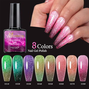 7.5ml Réfléchissant Paillettes Thermique Gel Vernis À Ongles Hybride Paillettes <span class=keywords><strong>Semi</strong></span> Permanent Soak Off UV Gel Vernis Nail Art Gel - Product Image 3