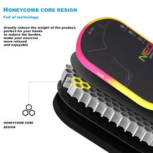 <span class=keywords><strong>Ensemble</strong></span> de pagaie de pickleball en fibre de carbone approuvé par l'USAPA | Équipement professionnel léger intérieur/extérieur - Product Image 5