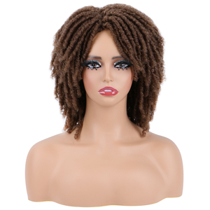 Perruques synthétiques courtes pour femmes, fausses locks, dreadlocks, cheveux à tresser au crochet, 6 pouces, vente en gros - Product Image 2