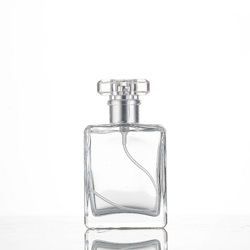 50ML transparente - boquilla plateada