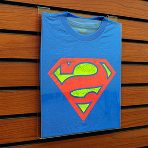Cadre d'affichage personnalisé transparent en acrylique Slatwall pour <span class=keywords><strong>t</strong></span>-<span class=keywords><strong>shirt</strong></span> présentoir de qualité supérieure - Product Image 5