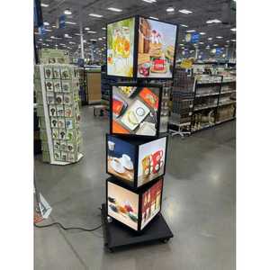 Energy Saving Indoor LED Display <b>Light</b> Box Movable <b>Cube</b> Design for Retail Store & Supermarket Advertising Signboard Exhibition - Product Image 1