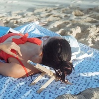 Hamac de cou portable et pliable Hangrui en tissu Oxford avec cadre en bois et poche pour la nuque, idéal pour la plage, le parc et la salle de sport