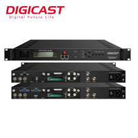Equipo de transmisión de tv Digital, receptor integrado de transmisión de dvb-s2, ranura CI, BISS, decryption IRD con 4 x SDI, 4 x CVBS