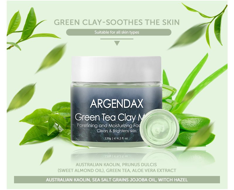 Masque à l'argile au thé vert