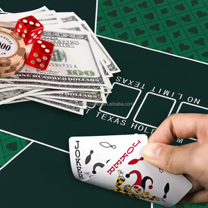 テキサスホールデムポーカーチップスペシャルゲームテーブルマットチェス麻雀ポーカー天然ゴム滑り止めポータブル両面ゲームマット - Product Image 6