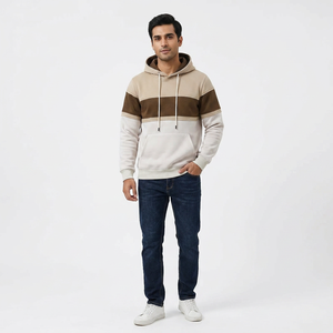 100% Cotton Fleece Men Hoodie in <b>White</b> Color Men <b>Zip</b> <b>up</b> Hoodie Winter Collection hoodies - Product Image 1
