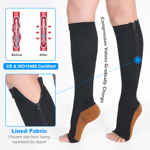 <span class=keywords><strong>Bas</strong></span> <span class=keywords><strong>de</strong></span> compression zippés sans orteils pour la récupération sportive, haute performance, technologie Lonati, vente en gros - Product Image 1