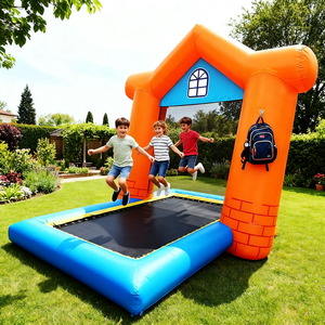 Vente directe d'usine Combo Grandes glissades Château gonflable extérieur pour parcs d'attractions - Product Image 6
