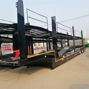 Nuevo Semirremolque Portacoches de Acero de Doble Plataforma, 2-3 Ejes, Diésel, Transmisión Automática, Capacidad de 20-200 Toneladas, 13.75m, Chasis de Manganeso - Product Image 6