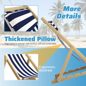 <span class=keywords><strong>Chaise</strong></span> Longue <span class=keywords><strong>de</strong></span> <span class=keywords><strong>Plage</strong></span> Inclinable Pliante <span class=keywords><strong>en</strong></span> <span class=keywords><strong>Toile</strong></span> <span class=keywords><strong>et</strong></span> <span class=keywords><strong>Bois</strong></span> Durable, Siège <span class=keywords><strong>de</strong></span> Patio Extérieur Portable <span class=keywords><strong>et</strong></span> Confortable - Product Image 3