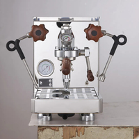 Machine à café commerciale rentable haute chaudière double machine à expresso semi-automatique à vapeur haute pression