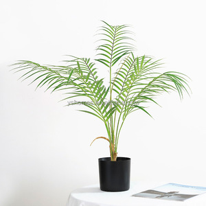 Palmera Artificial de Plástico de Alta Calidad al por Mayor, Bonsái Ecológico para Interiores/Exteriores, Tacto Natural, 65 cm, Plantas de Interior para el Hogar - Product Image 2