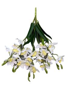 Venta al por mayor Artificial Cymbidium Orquídea Ramo de Flores para DIY Boda <span class=keywords><strong>Novia</strong></span> Mano Flores Navidad Pascua Halloween Día DE LA Madre - Product Image 6