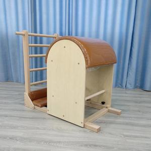 Pialtes en bois d'érable Échelle Barrel Core Training pour <span class=keywords><strong>Yoga</strong></span> et Pilates Physiothérapie Machine portable - Product Image 3